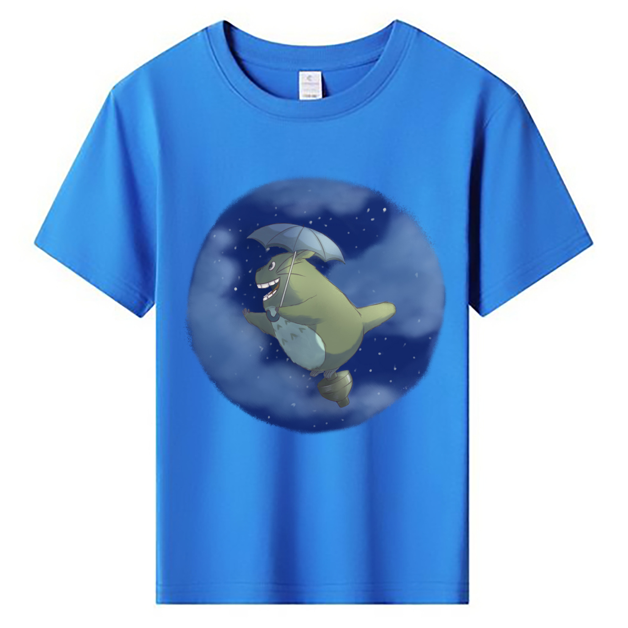（画像用） となりのトトロ 草壁メイ 草壁サツキ My Neighbor Totoro Satsuki Kusakabe Mei Kusakabe 綿100％キッズTシャツ（フロントプリント）